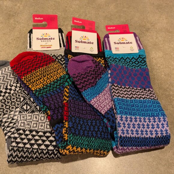 Solmate Socks Lot (5) New! - Picture 4 of 6